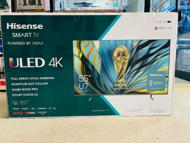 HISENSE 55 INCH ULED QUATOM DOT TV 4K ULTRA HD