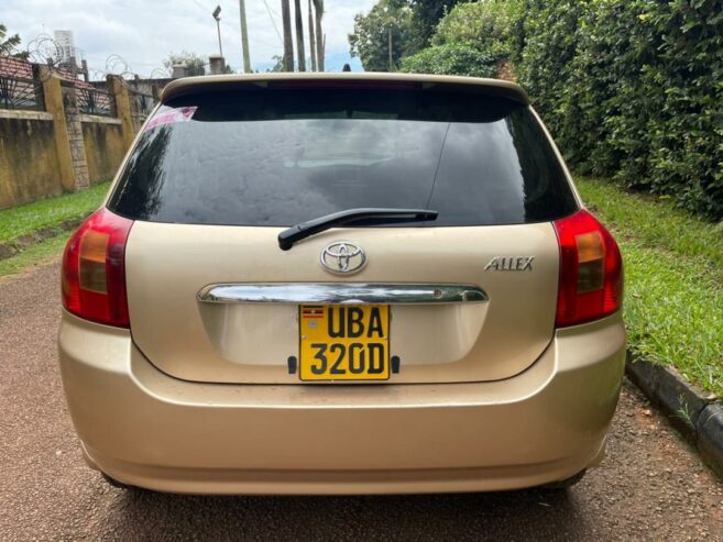 TOYOTA ALLEX ENGINE CAPACITY 1.8cc
