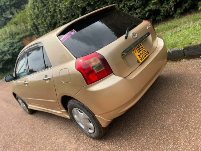 TOYOTA ALLEX ENGINE CAPACITY 1.8cc