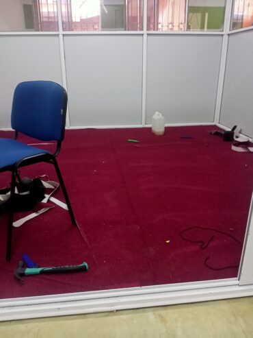 Wall to wall woolen carpets