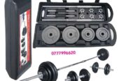 50kg adjustable dumbbell and barbell chrome sets