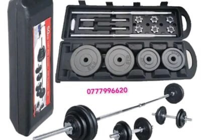 50kg adjustable dumbbell and barbell chrome sets