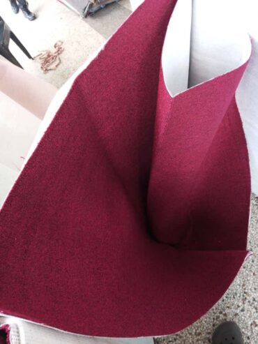 Maroon office carpet