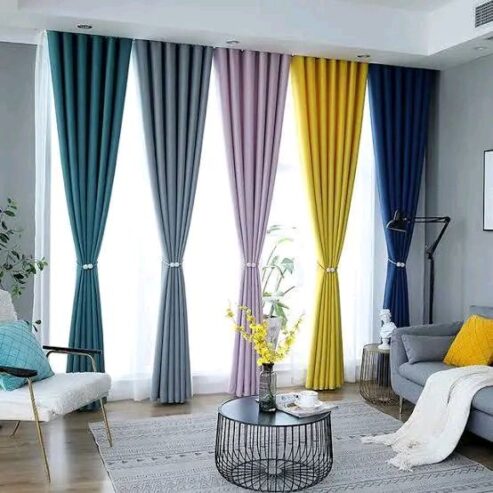 Curtains and cushions