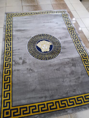 Versace grey center carpet