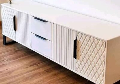 TV stand in white