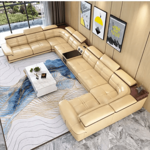U modern sofa set