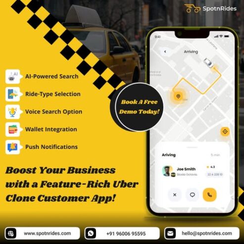 Develop An AI-Powered Uber Clone App For A Profitable Taxi Business